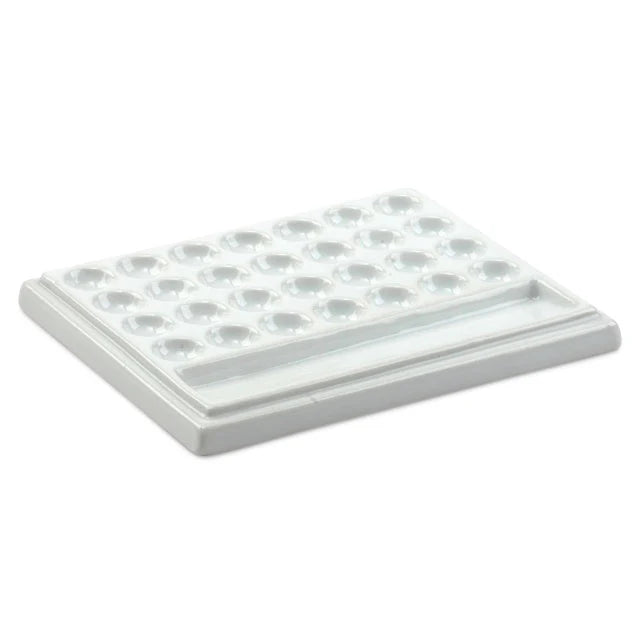 Paleta de porcelana rectangular  - 28 pocillos