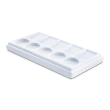 Paleta de porcelana rectangular - 10 compartimentos