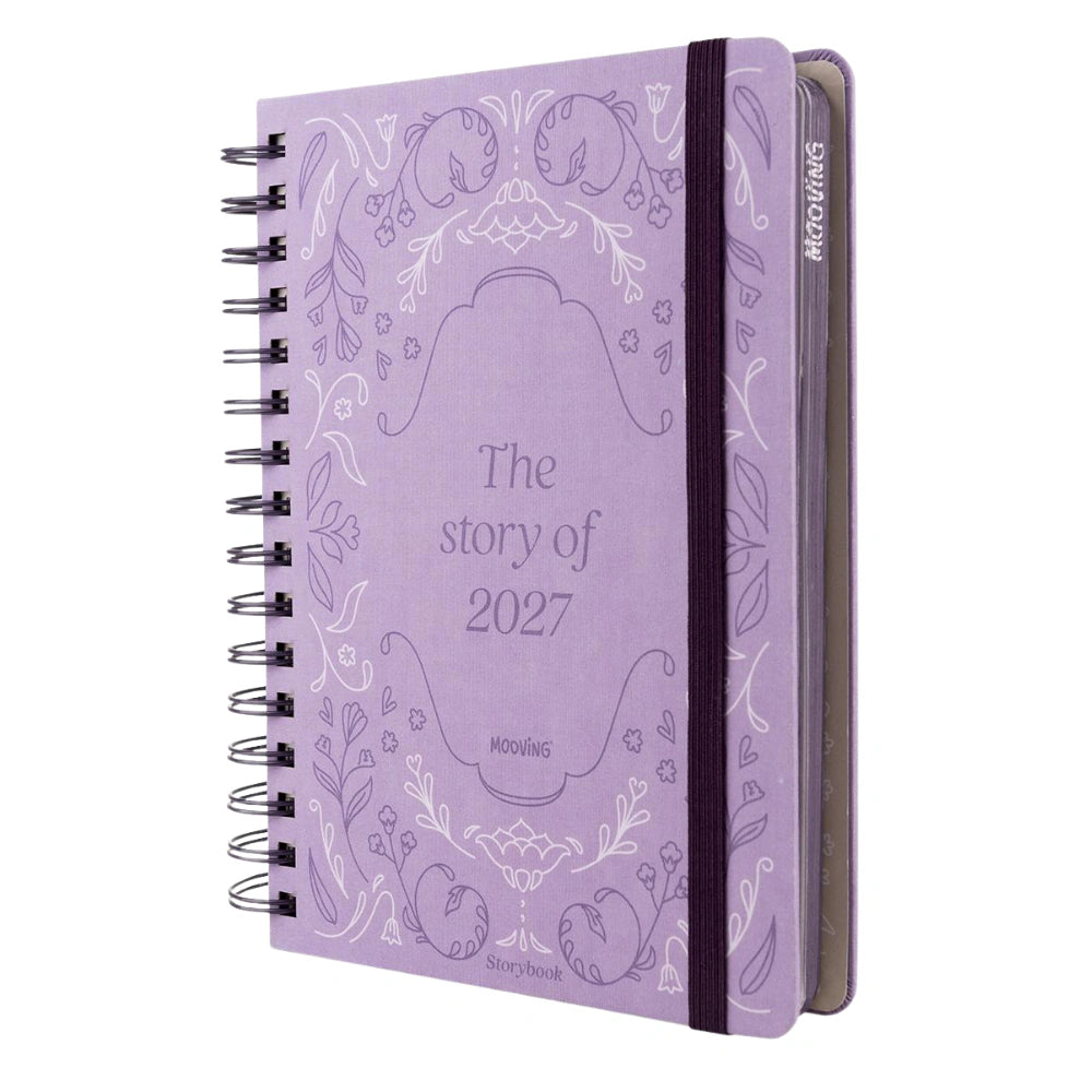 Agenda Mooving 2027 Storybook (3x6) - Morada