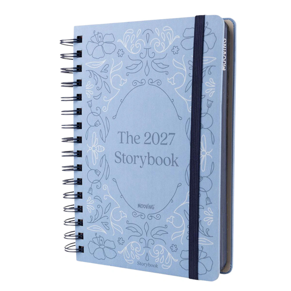 Agenda Mooving 2027 Storybook (3x6) - celeste