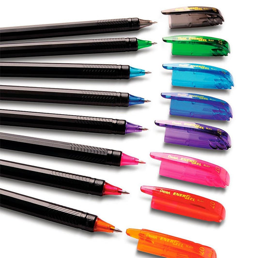 Pentel - Bolígrafos Makkuro 7 colores