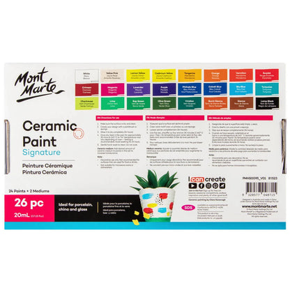 Mont Marte - Pintura cerámica Signature 26 x 20 ml