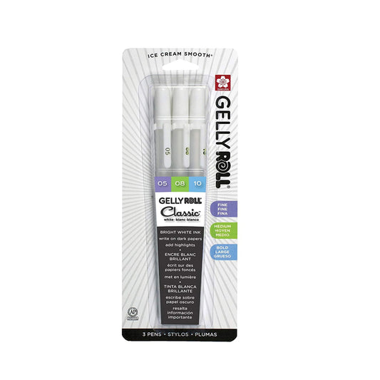 Sakura Gelly Roll Classic Blanco Paquete de 3 (08/05/10)