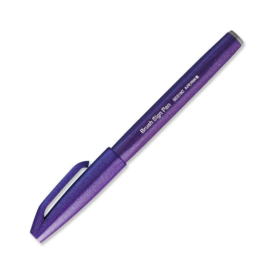 Pentel Fude Touch Brush Sign Pen - Purple