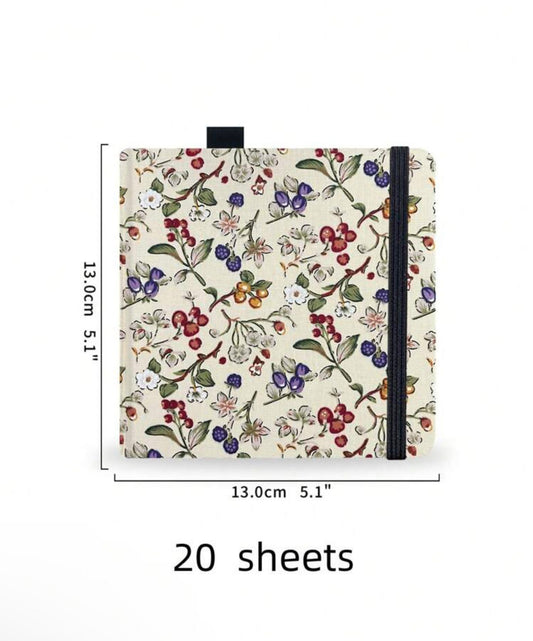 Papel Acuarela / Acabado en tela con flores. KEEPLIVINGFASTER