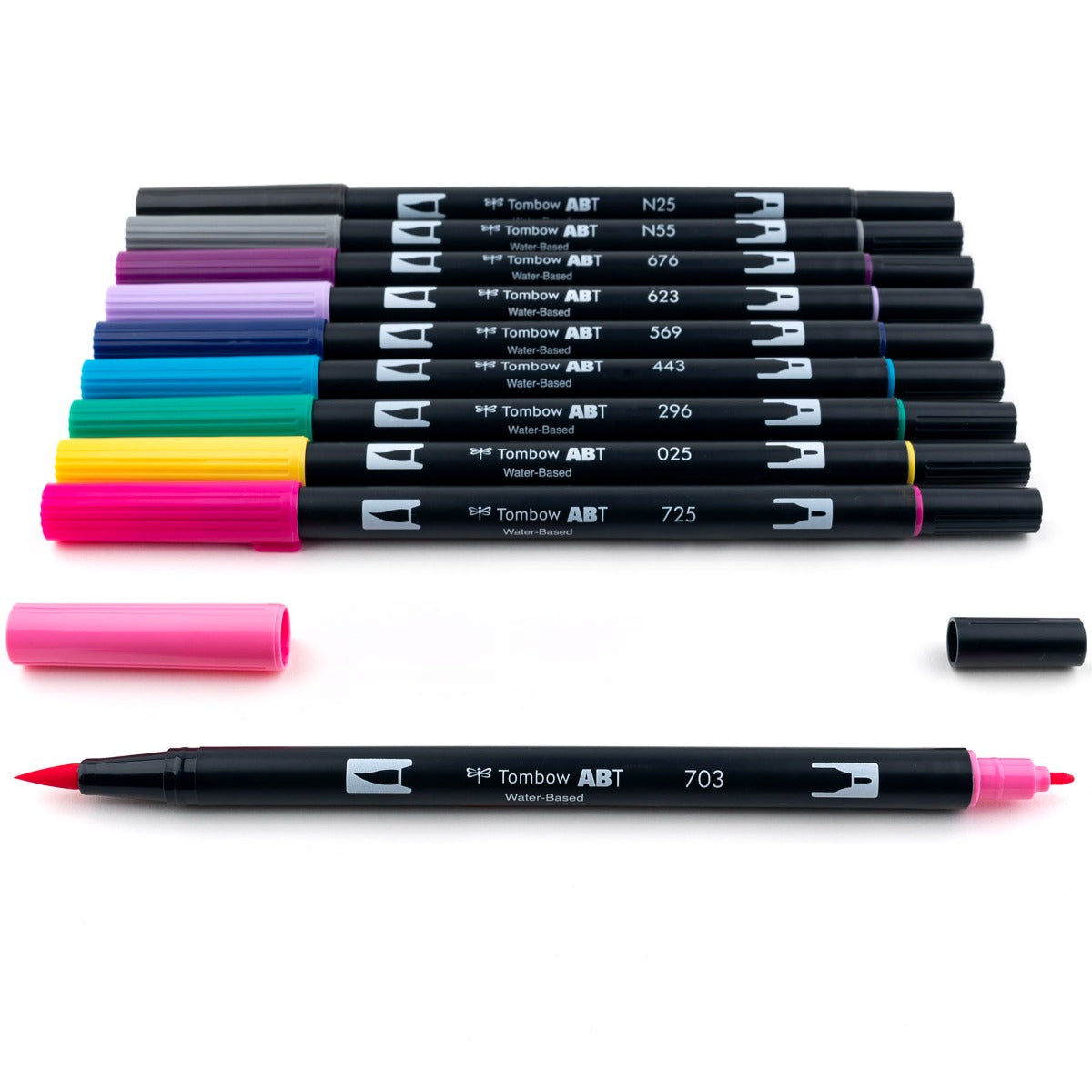 Dual Brush Pen Art Markers, Galaxy, 10-Pack KEEPLIVINGFASTER