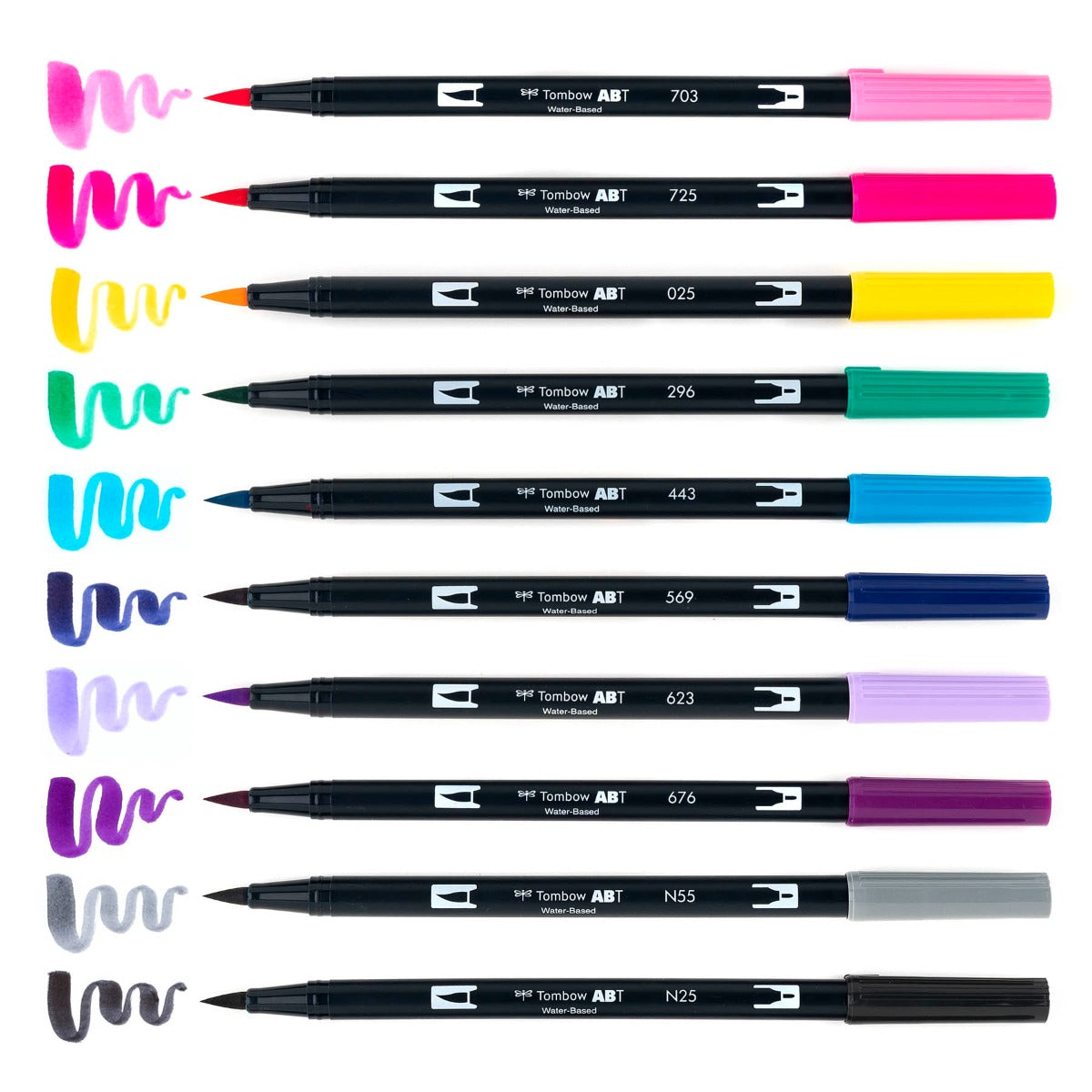 Dual Brush Pen Art Markers, Galaxy, 10-Pack KEEPLIVINGFASTER