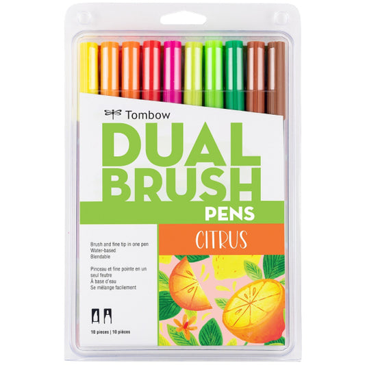 Tombow Dual Brush Pen Art Markers, Citrus, 10-Pack KEEPLIVINGFASTER