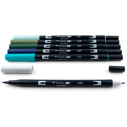 Dual Brush Pen Art Markers, Wonderland, 6-Pack KEEPLIVINGFASTER