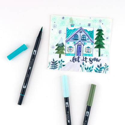 Dual Brush Pen Art Markers, Wonderland, 6-Pack KEEPLIVINGFASTER
