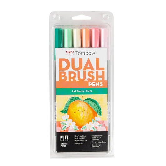 Tombow Dual Brush Pen Art Markers, Just Peachy, 6-Pack KEEPLIVINGFASTER