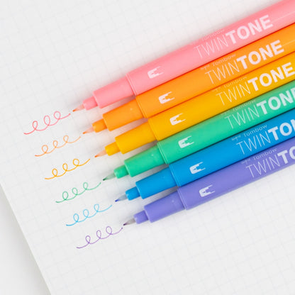 Tombow TwinTone Marker Set, 6-Pack Pastel KEEPLIVINGFASTER